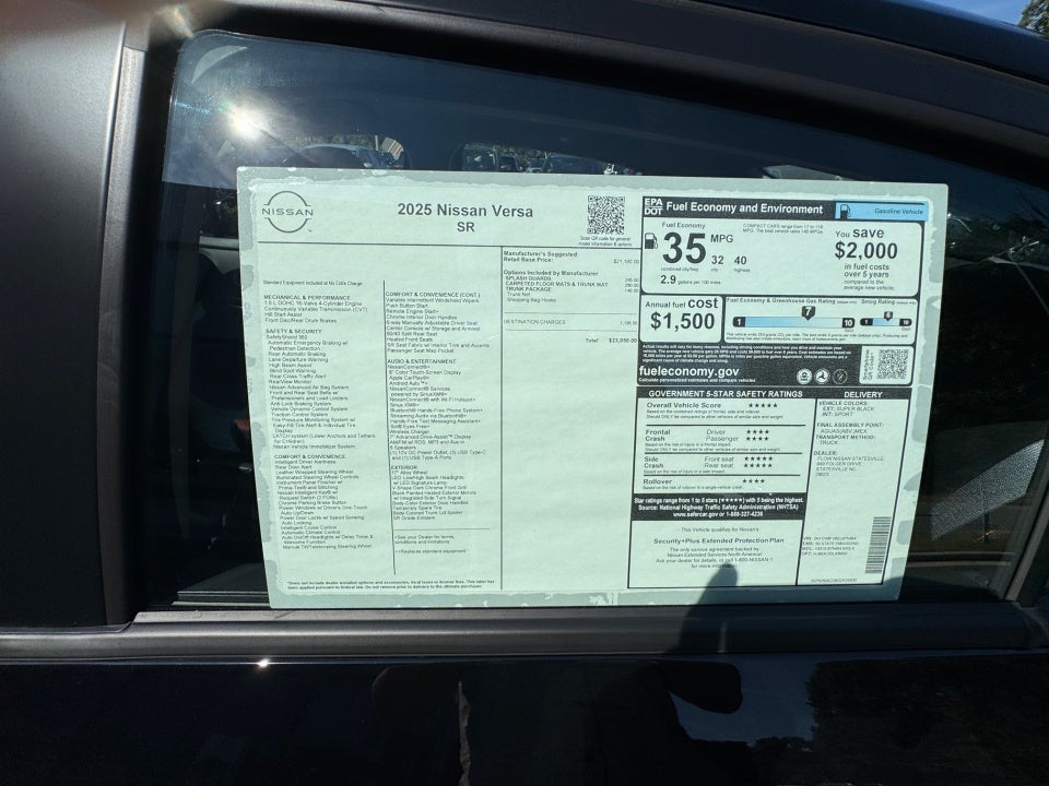 2025 Nissan Versa 1.6 SR