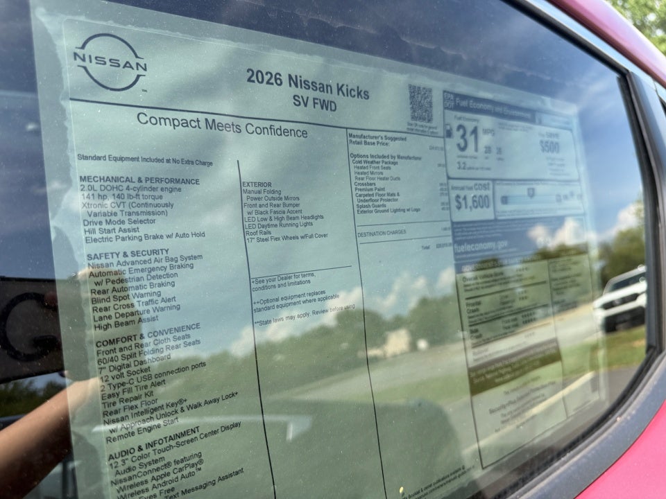 2026 Nissan Kicks SV