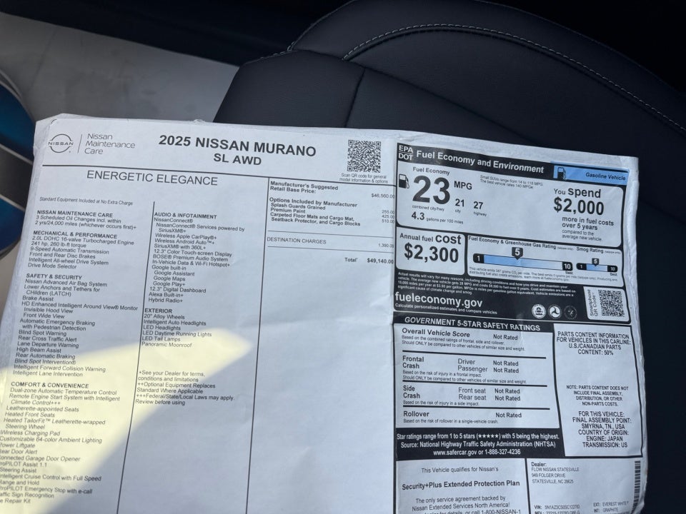 2025 Nissan Murano SL