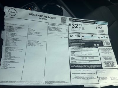 2026 Nissan Rogue SV