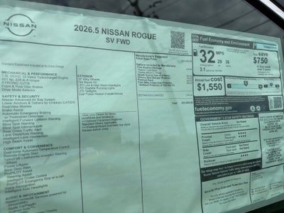 2026 Nissan Rogue SV