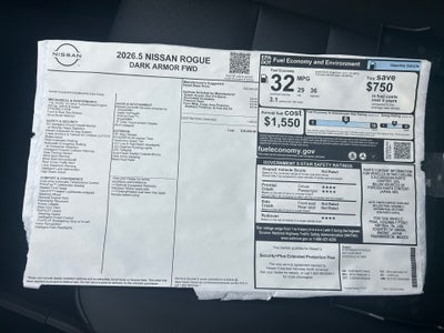 2026 Nissan Rogue Dark Armor