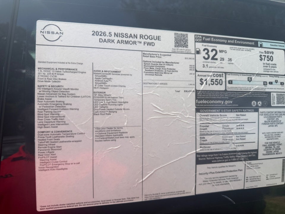 2026 Nissan Rogue Dark Armor