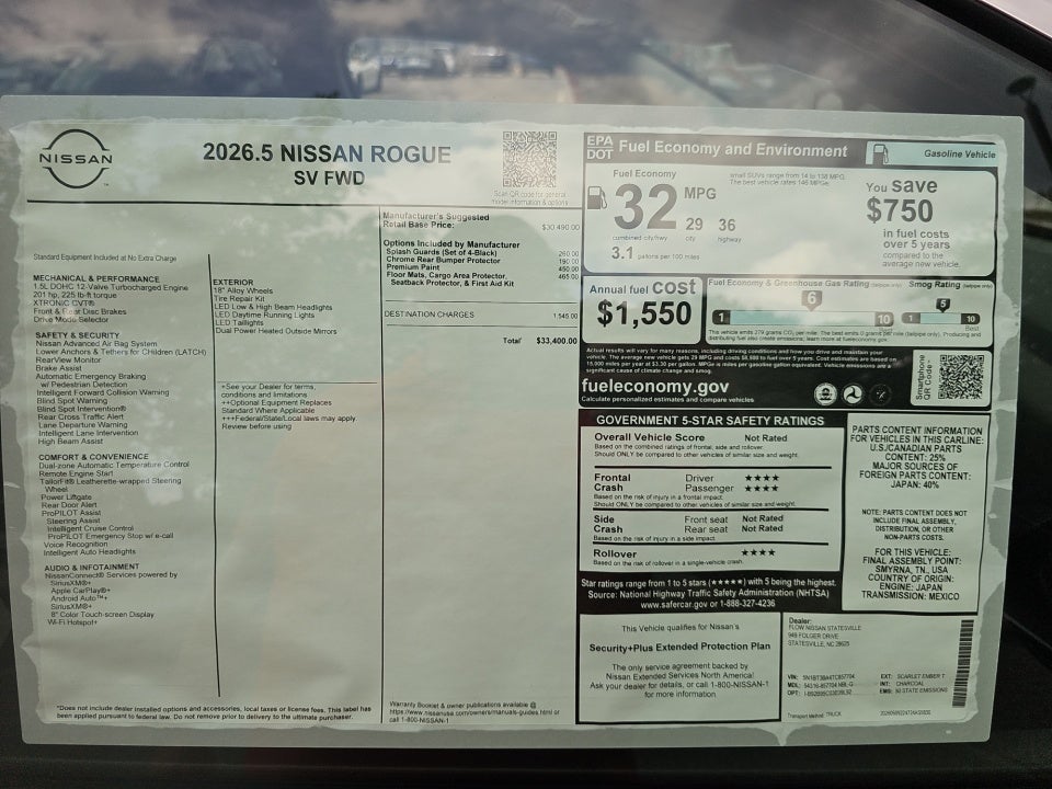 2026 Nissan Rogue SV