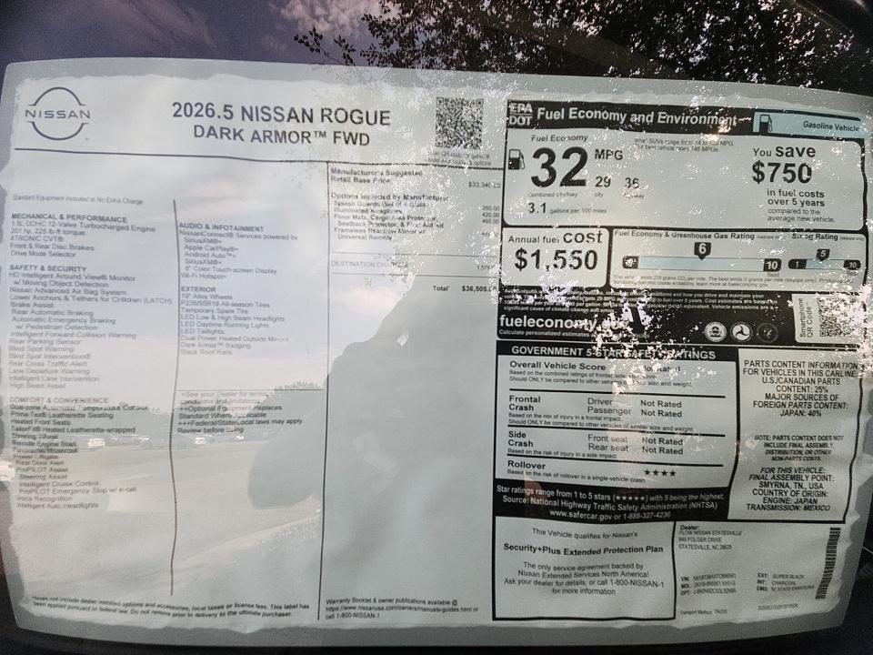 2026 Nissan Rogue Dark Armor