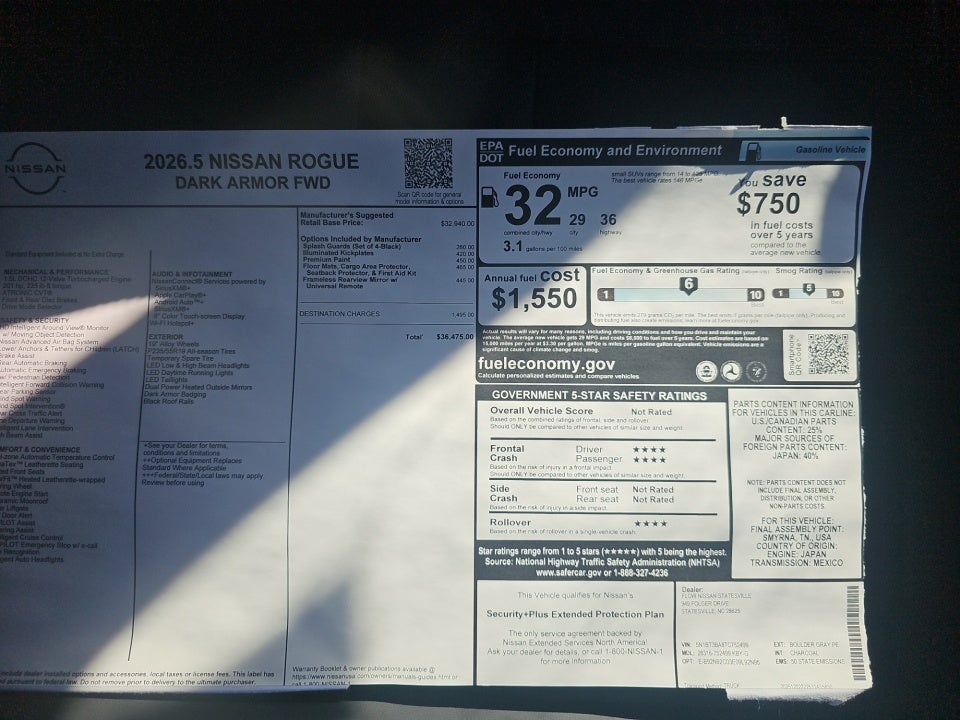 2026 Nissan Rogue Dark Armor