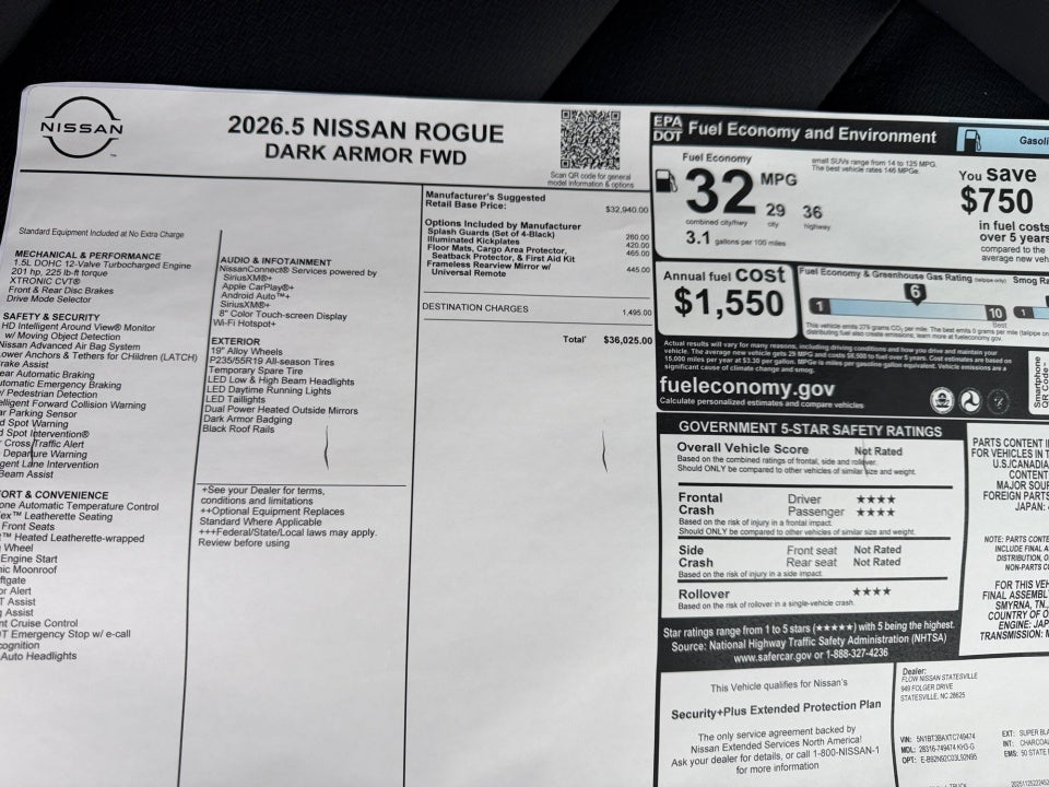 2026 Nissan Rogue Dark Armor