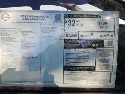 2026 Nissan Rogue Dark Armor