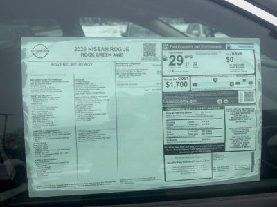 2026 Nissan Rogue Rock Creek
