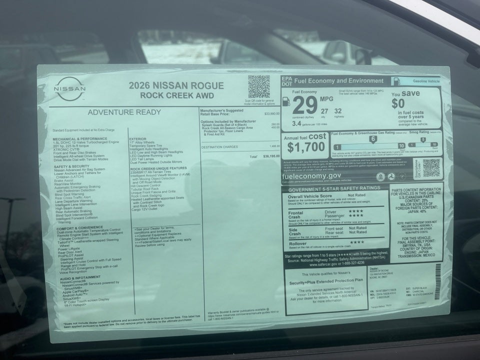 2026 Nissan Rogue Rock Creek