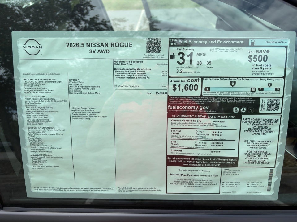 2026 Nissan Rogue SV