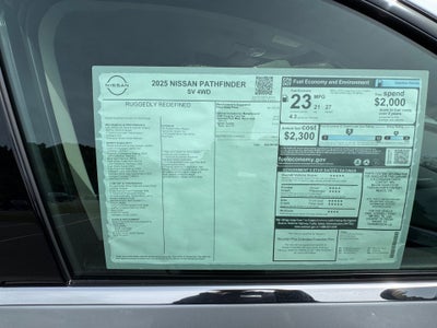 2025 Nissan Pathfinder SV 4WD