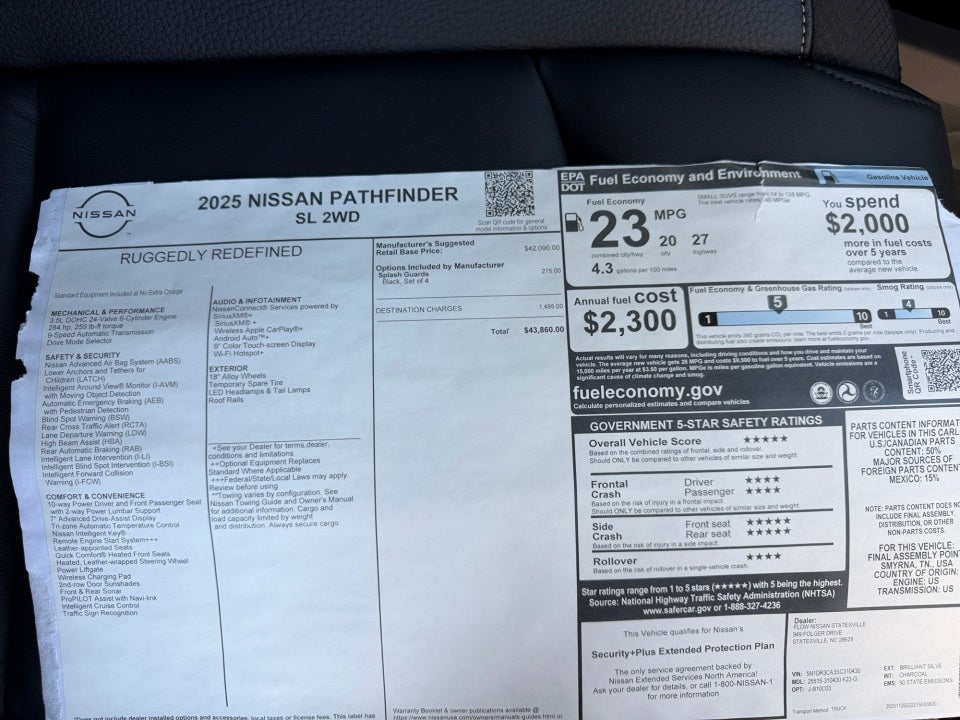 2025 Nissan Pathfinder SL FWD