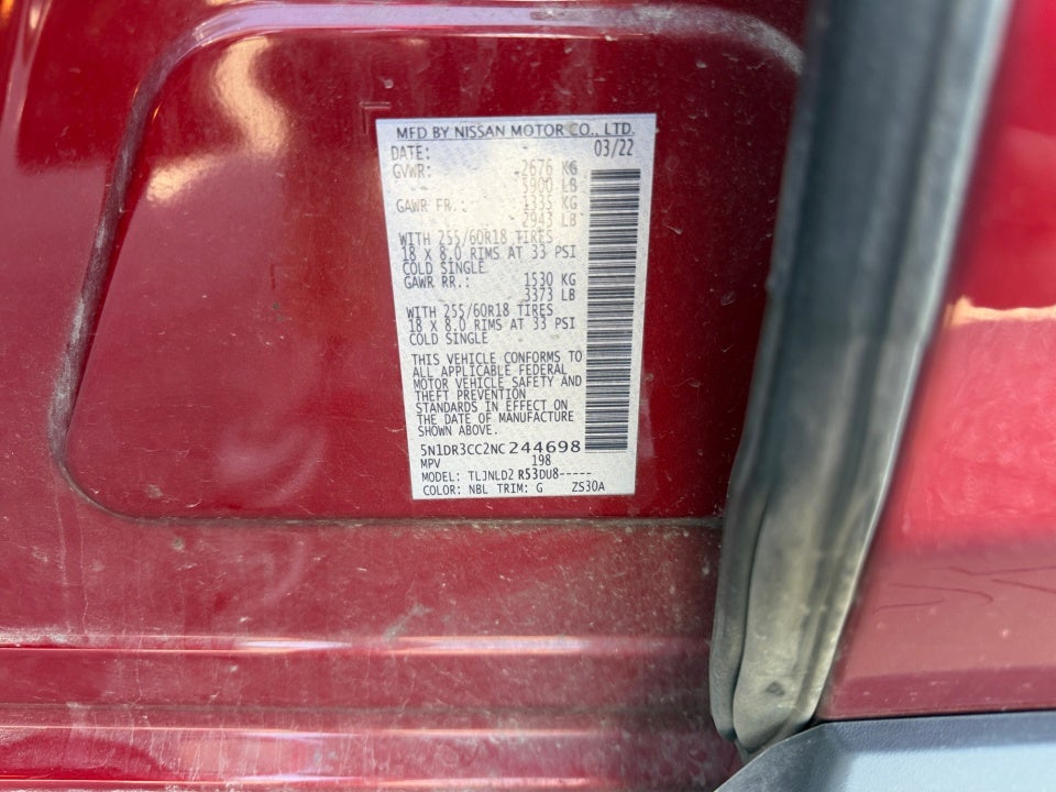 2022 Nissan Pathfinder SL