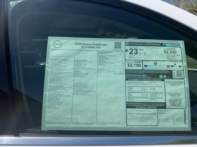 2026 Nissan Pathfinder Platinum