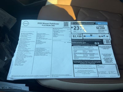 2026 Nissan Pathfinder Platinum