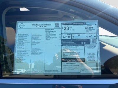2026 Nissan Pathfinder Platinum