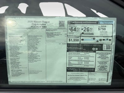 2026 Nissan Rogue Plug-In Hybrid Platinum