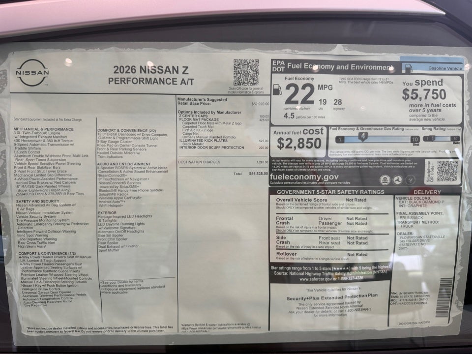 2026 Nissan Z Performance