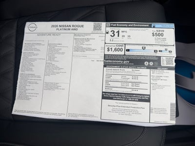 2026 Nissan Rogue Platinum