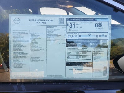 2026 Nissan Rogue Platinum