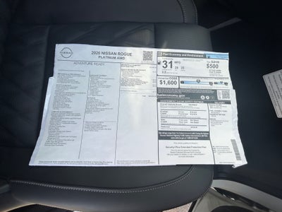 2026 Nissan Rogue Platinum