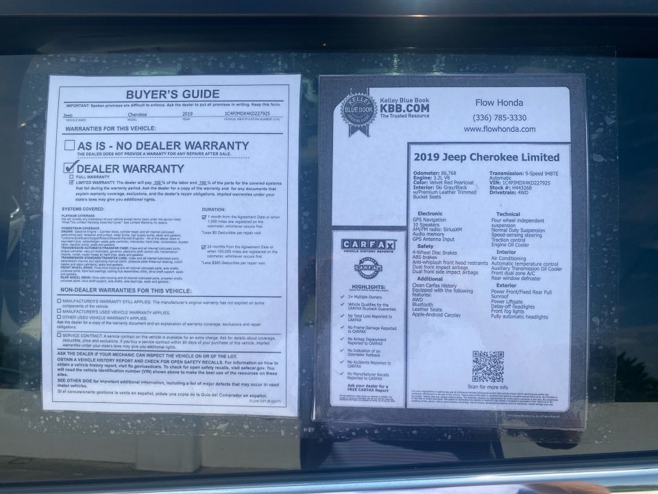 2019 Jeep Cherokee Limited