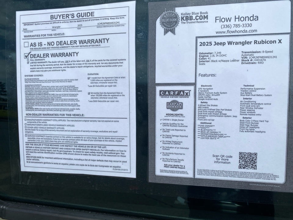 2025 Jeep Wrangler 4-Door Recon 4x4