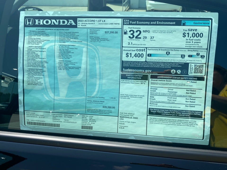 2023 Honda Accord LX