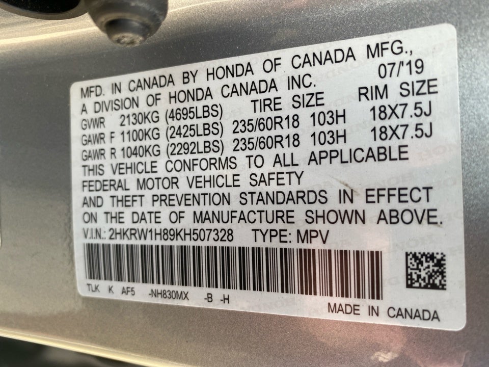 2019 Honda CR-V EX-L