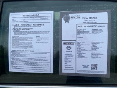 2018 Lincoln MKZ Premiere