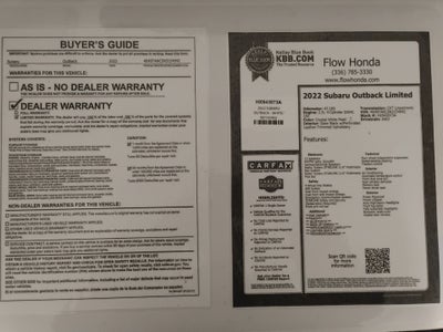 2022 Subaru Outback Limited