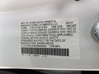 2022 Honda Odyssey Touring