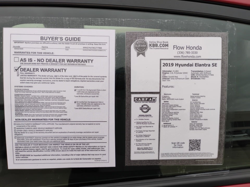 2019 Hyundai Elantra SE