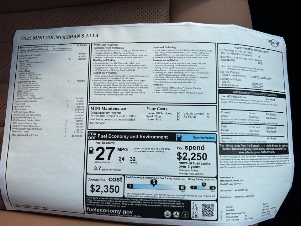 2025 MINI Countryman Cooper S