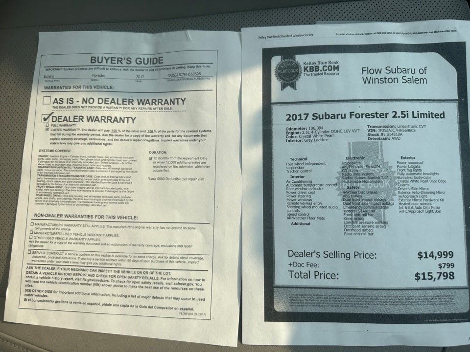 2017 Subaru Forester Limited