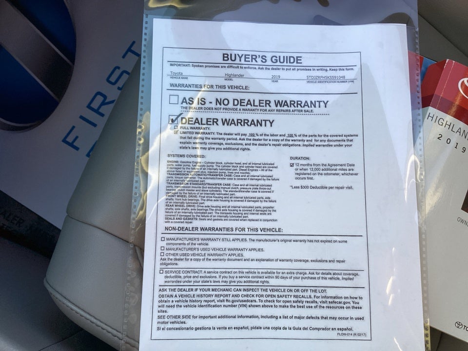 2019 Toyota Highlander XLE