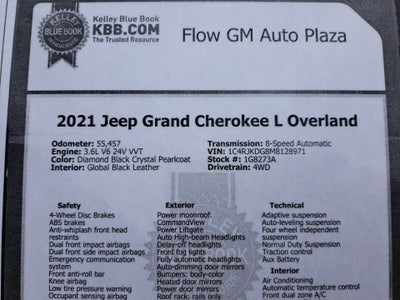 2021 Jeep Grand Cherokee L Overland 4x4