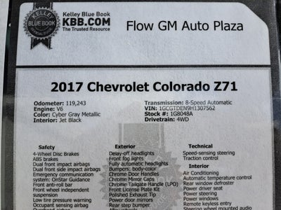 2017 Chevrolet Colorado Z71