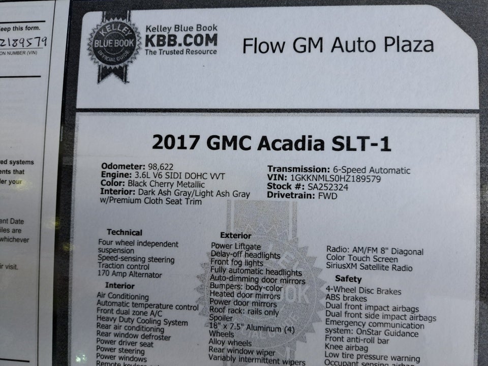 2017 GMC Acadia SLT-1
