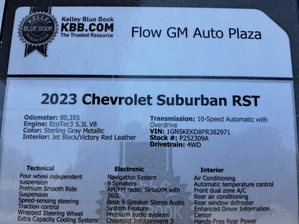 2023 Chevrolet Suburban 4WD RST