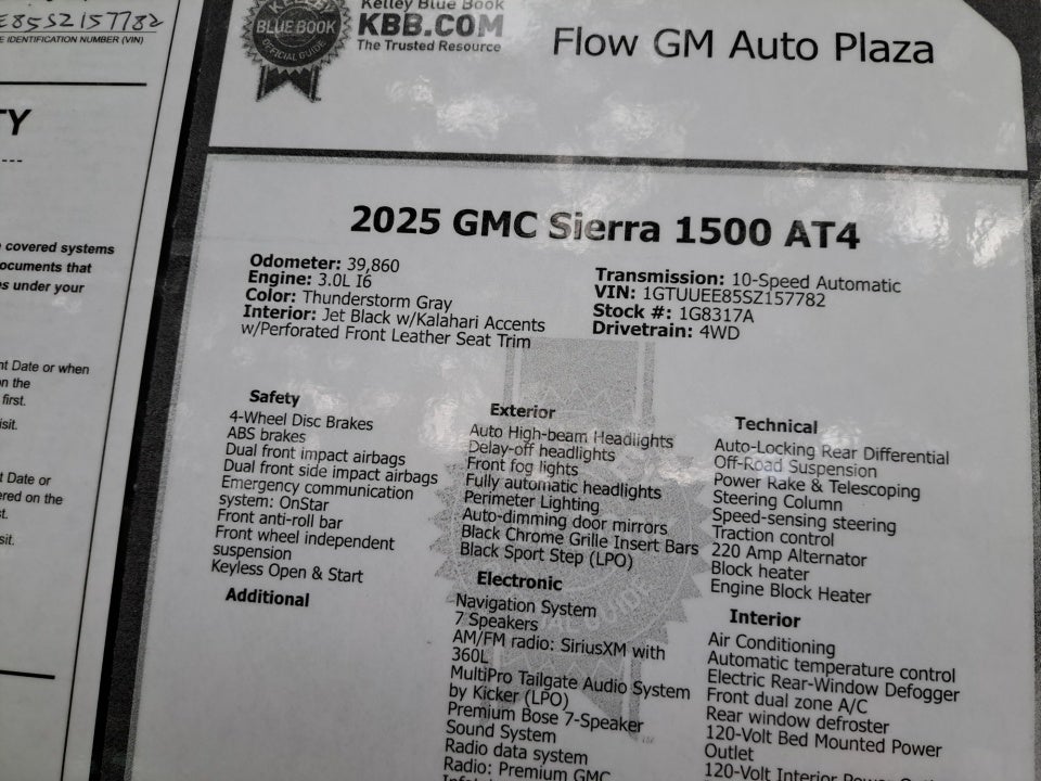 2025 GMC Sierra 1500 AT4