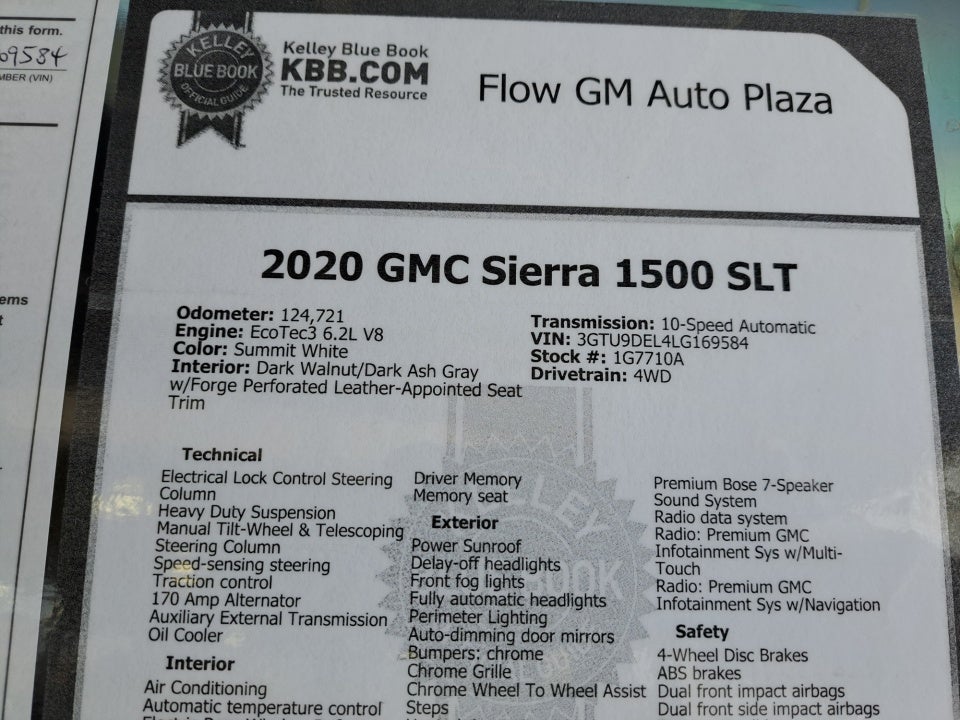 2020 GMC Sierra 1500 4WD Crew Cab Short Box SLT