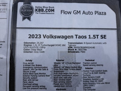 2023 Volkswagen Taos SE