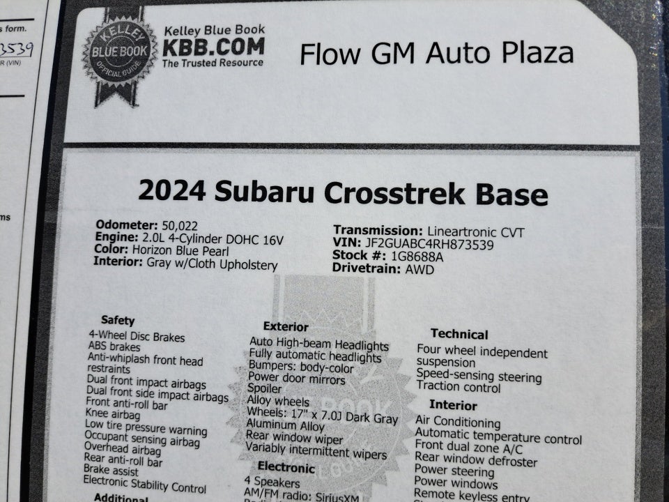 2024 Subaru Crosstrek Base