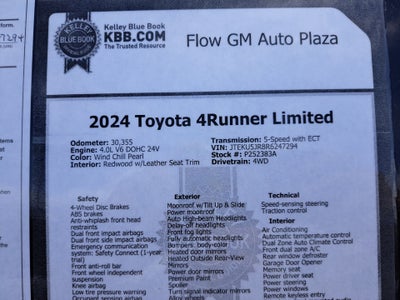 2024 Toyota 4Runner Limited