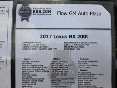 2017 Lexus NX NX Turbo