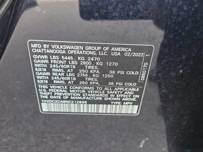 2022 Volkswagen Atlas Cross Sport 2.0T SE