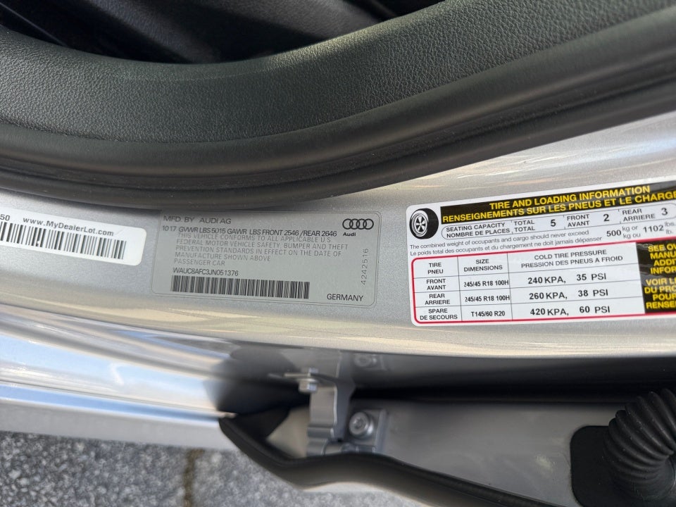 2018 Audi A6 2.0T Premium