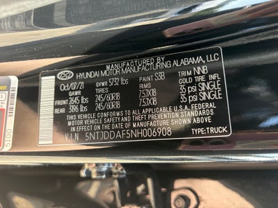 2022 Hyundai Santa Cruz SEL Premium